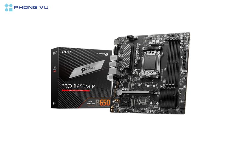 Mainboard MSI B650M-P thiết kế hiện đại, tối ưu