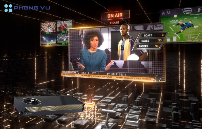 Bộ nhớ GDDR6 32GB cho phép người dùng truyền tải dữ liệu nhanh, chạy đa nhiệm tốt trên máy tính của mình