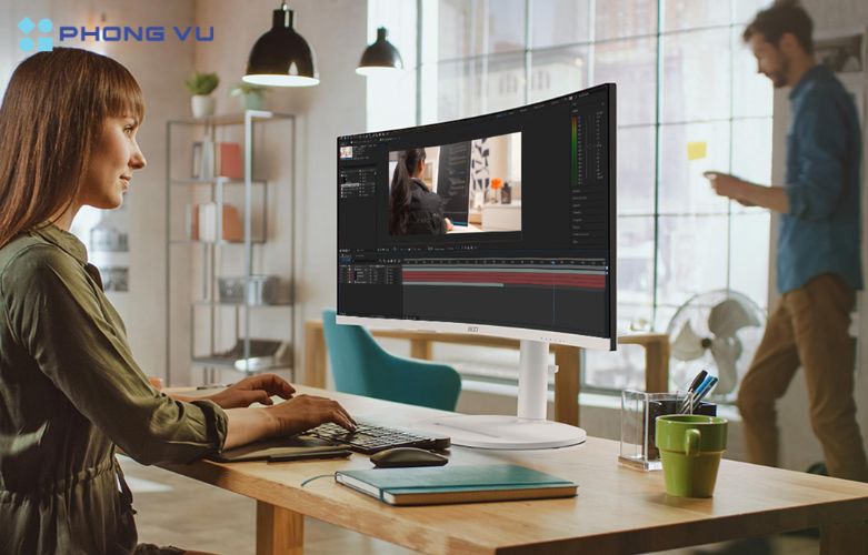 Màu sắc sống động và chính xác giúp màn hình phục vụ tốt công việc liên quan đến sáng tạo nội dung, như thiết kế đồ họa và chỉnh sửa video, đồng thời cung cấp trải nghiệm giải trí tuyệt vời.