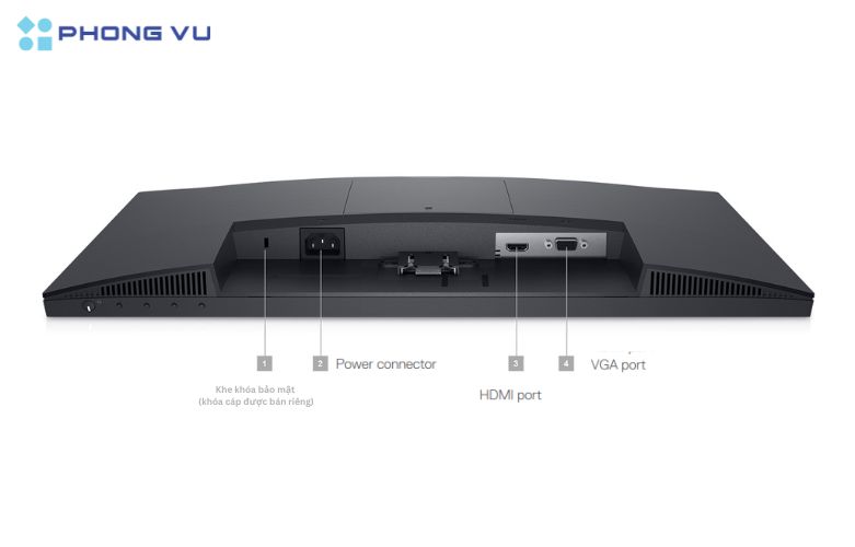 Kết nối phong phú giúp Màn hình Dell E2223HN 21.45inch có thể tương thích với nhiều thiết bị