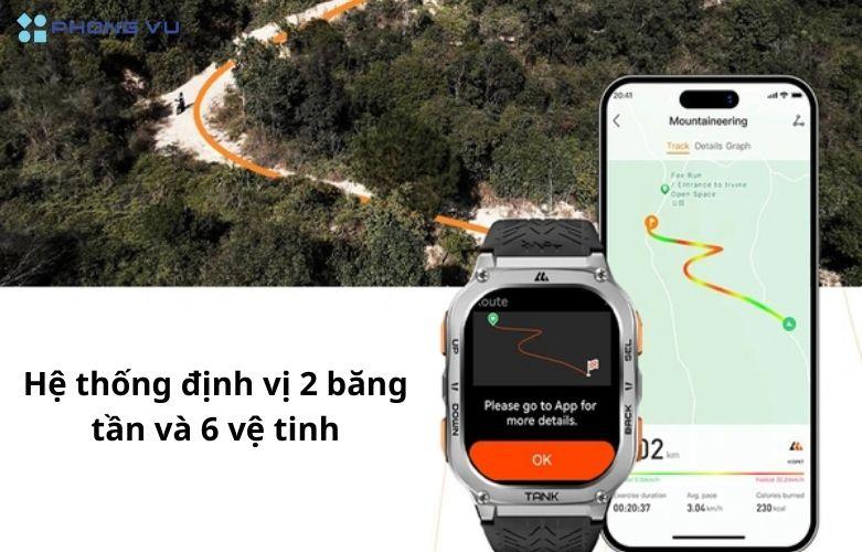 Định vị GPS chính xác qua hệ thống định vị 2 băng tần và 6 vệ tinh