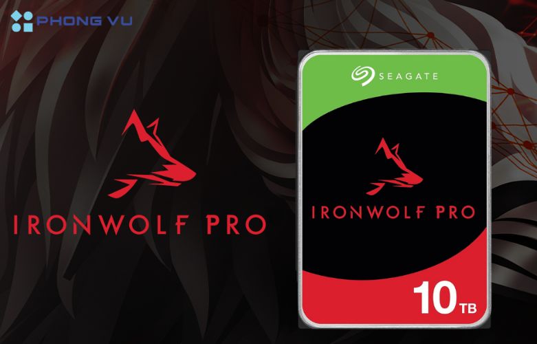 Ổ cứng HDD NAS Seagate Ironwolf Pro 10TB 3.5" hỗ trợ hệ thống NAS tối ưu cho doanh nghiệp vừa và lớn, nơi yêu cầu tính sẵn sàng cao và khả năng hoạt động bền bỉ