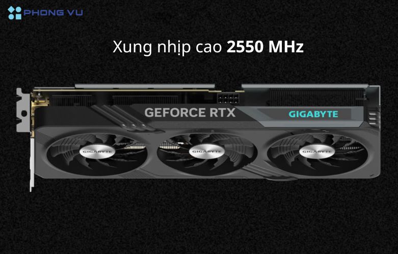 Sở hữu xung nhịp ấn tượng, giúp tăng tốc độ xử lý các tác vụ đồ họa