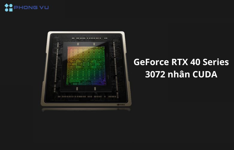 MSI GeForce RTX 4060 GAMING X 8G được trang bị 3072 nhân CUDA
