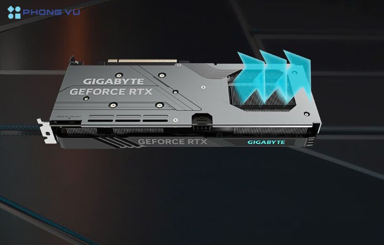 Công nghệ quạt WINDFORCE độc quyền của Gigabyte giúp tăng cường luồng không khí
