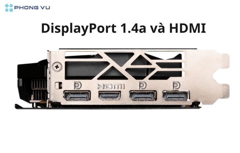 MSI GeForce RTX 4060 GAMING X 8G mang lại khả năng kết nối linh hoạt