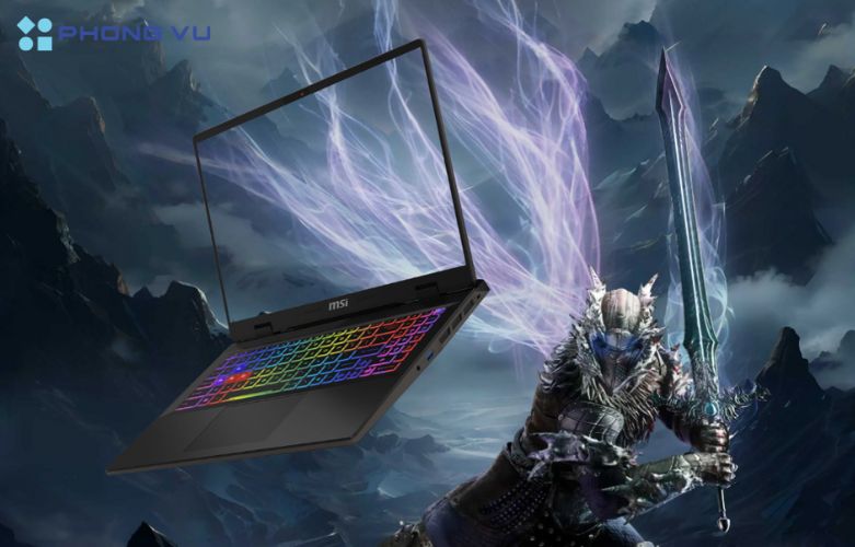 Laptop MSI Sword 16 HX B14VEKG-856VN tập trung vào thiết kế hiện đại, phù hợp với đối tượng game thủ cùng chất liệu cao cấp, đảm bảo độ bền vượt trội