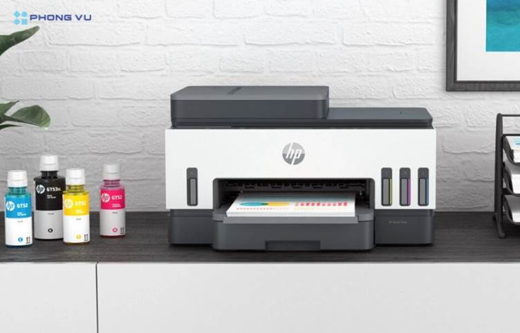 Sản phẩm trang bị bình mực in dung tích lớn giúp tiết kiệm tối đa chi phí sử dụng