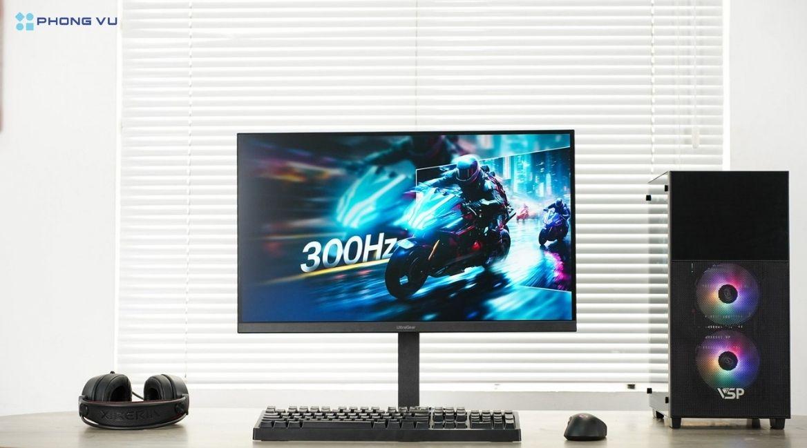 Tần số quét màn hình cao cho hình ảnh sắc nét, sống động