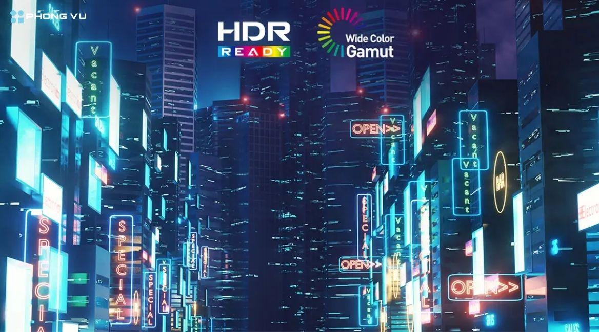 Công nghệ HDR giúp màn hình 200Hz hiển thị dải màu rộng và độ tương phản cao hơn