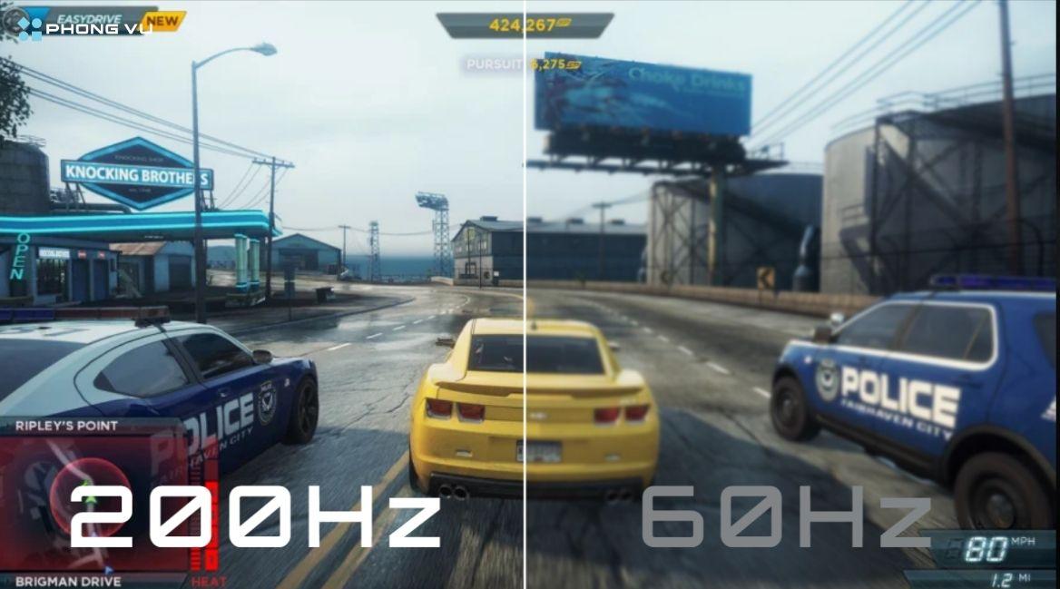 Màn hình 200Hz với hình ảnh mượt và ổn định, đáp ứng nhu cầu hiển thị nhanh, chính xác cho game thủ 