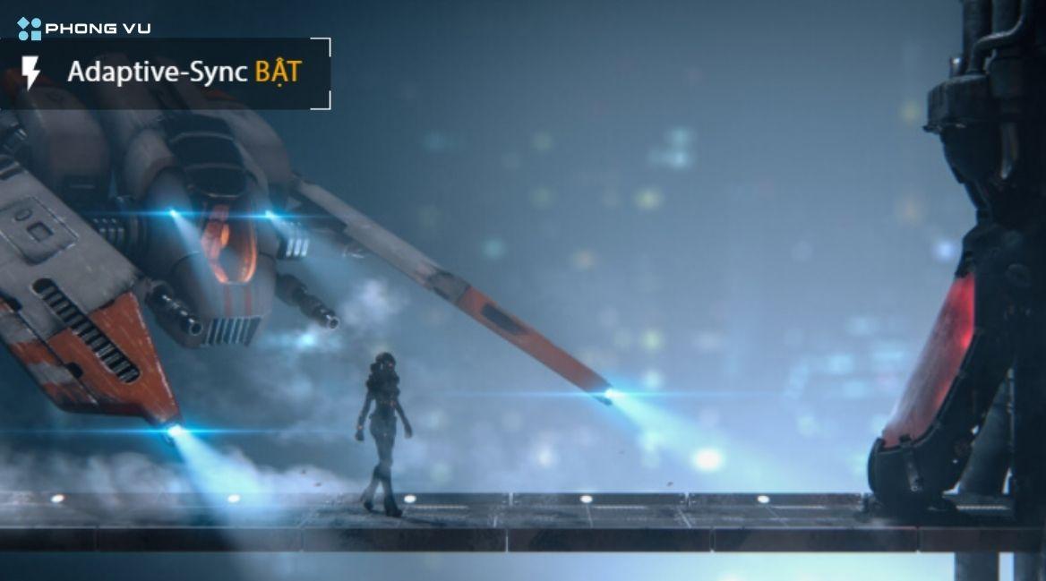 Hỗ trợ công nghệ G-Sync và FreeSync giúp đồng bộ hình ảnh với GPU, duy trì khung hình ổn định
