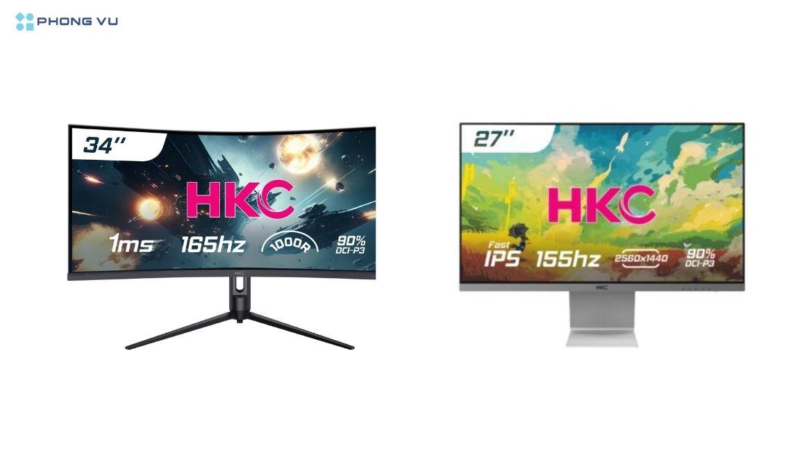 Đa dạng kích thước, thiết kế cong hoặc phẳng, viền mỏng, thuận tiện học tập và làm việc