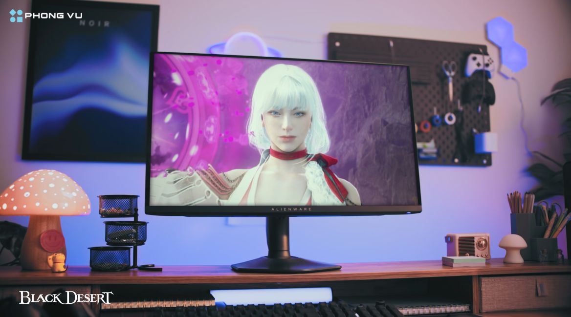 Màn hình gaming Dell Alienware cho phép hiển thị hình ảnh nhanh và chính xác