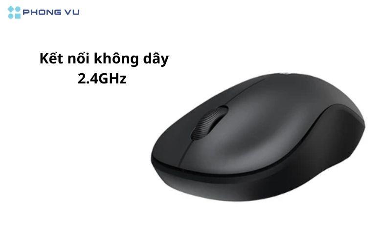 Chuột máy tính không dây DAREU LM106G Black sử dụng công nghệ kết nối không dây 2.4GHz