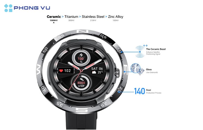 Đồng hồ thông minh Kieslect Actor bền bỉ với khả năng hiển thị sắc nét, tăng trải nghiệm sử dụng cho nam giới