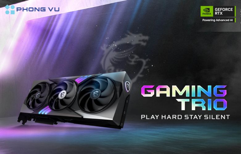 Nhờ vào card đồ họa MSI RTX 5080 16G GAMING TRIO OC mà PC PV Gaming Hades H002 Intel Ultra 9 285K ổn định mọi khung hình, cho người dùng trải nghiệm hình ảnh mượt mà