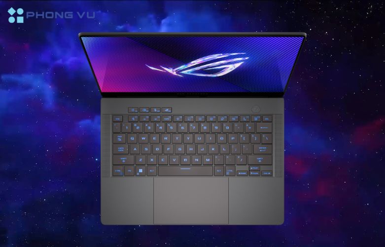 Laptop ASUS ROG Zephyrus G14 GA403UU-QS138W cho trải nghiệm thao tác và tương tác với máy tính hiệu quả thông qua bàn phím và touchpad cao cấp