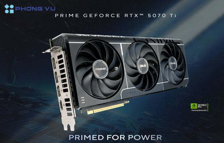 Card màn hình ASUS PRIME GeForce RTX 5070 Ti 16GB OC Edition GDDR7 16GB GDDR6 là sự lựa chọn hoàn hảo cho những ai muốn có một hệ thống mạnh mẽ, bền bỉ và sẵn sàng cho tương lai