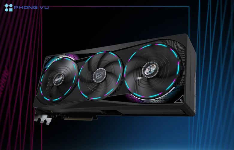 Card màn hình được trang bị GPU GeForce RTX 5070 Ti, dựa trên kiến trúc Blackwell 2.0