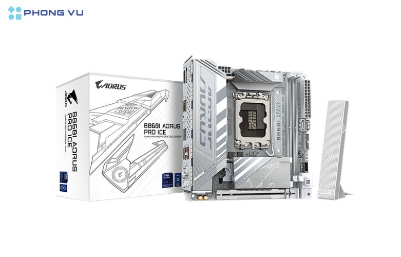 Mainboard GIGABYTE B860I AORUS PRO ICE: Lựa chọn lý tưởng cho game thủ, chuyên gia đồ họa và người dùng yêu cầu hiệu suất cao
