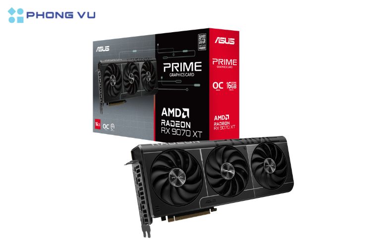 Với các công nghệ AI tiên tiến này, Card màn hình ASUS Prime Radeon™ RX 9070 XT OC Edition 16GB GDDR6 16GB GDDR6 giúp tối ưu hóa hiệu suất chơi game đảm bảo chất lượng hình ảnh cao nhất