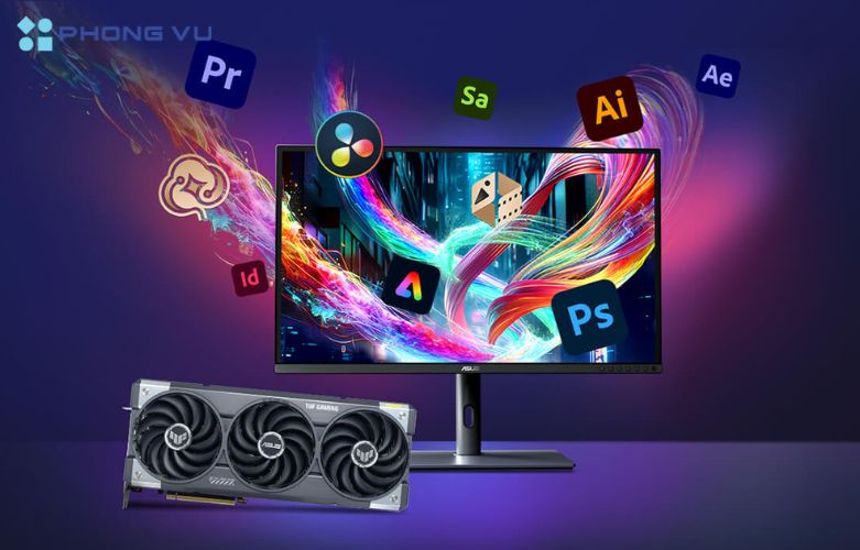 Card màn hình ASUS TUF Gaming Radeon™ RX 9070 XT OC Edition 16GB GDDR6 16GB GDDR6 mang đến trải nghiệm hình ảnh sống động, sắc nét và mượt mà hơn, giúp người dùng hoàn toàn đắm chìm vào thế giới game hoặc các dự án đồ họa cao cấp