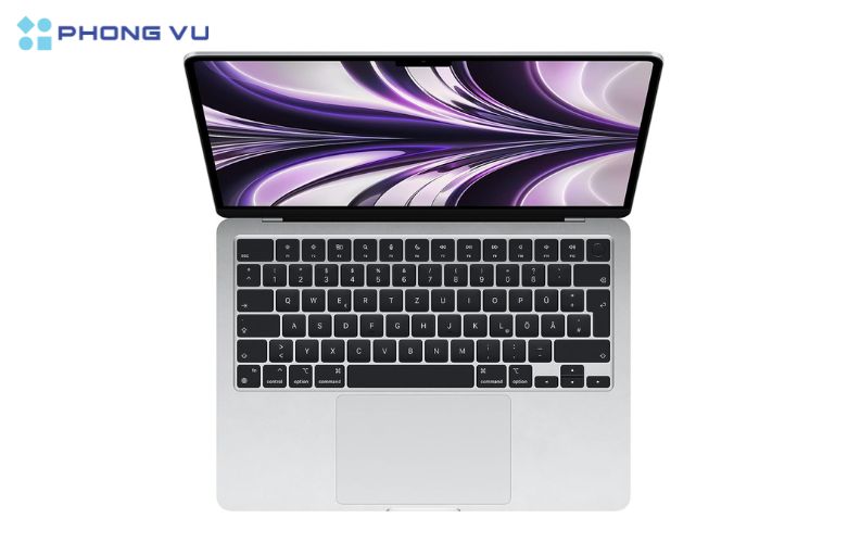 Apple MacBook Air M2 13.6" (16GB/512GB SSD) với CPU M2 mạnh mẽ cùng bộ nhớ RAM 16Gb và 512gb ổ cứng mang lại hiệu suất cao