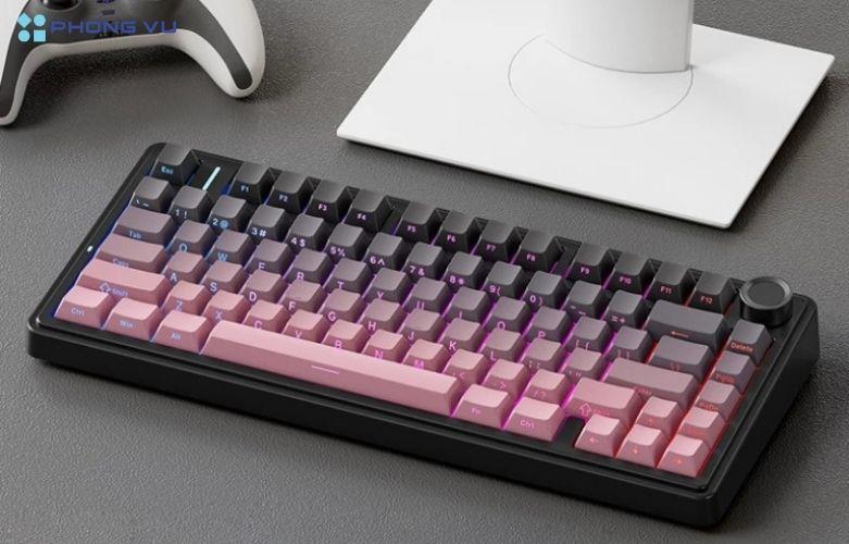 Bàn phím cơ gaming không dây sở hữu thiết kế layout 80 phím