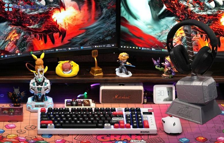 Bàn phím cơ E-Dra EK398PRO thiết kế gọn gàng, tiện lợi với layout 99 phím