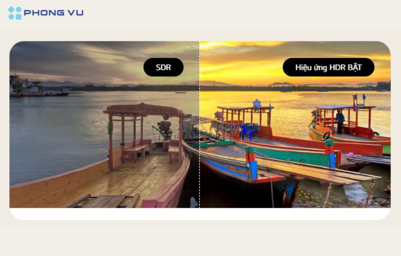 Trải nghiệm HDR sống động với VESA DisplayHDR™ 400, độ sáng và độ tương phản ấn tượng