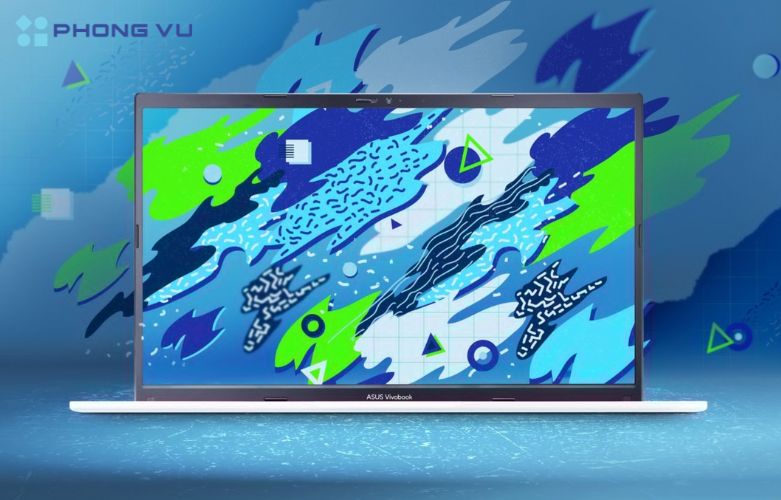 Màn hình tiêu chuẩn trên Laptop Asus Vivobook 15 X1502VA-BQ886W đáp ứng các tác vụ văn phòng cơ bản