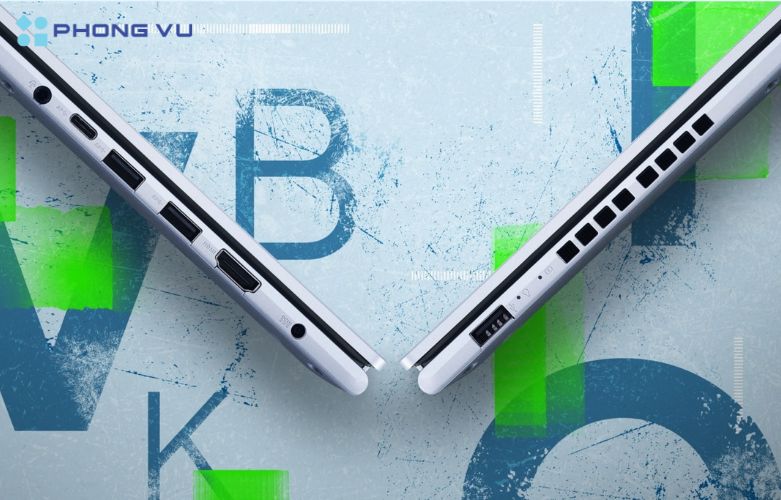 Với sự đa dạng các cổng kết nối trên Laptop Asus Vivobook 15 X1502VA-BQ886W giúp dễ dàng kết nối đến các thiết bị ngoại vi