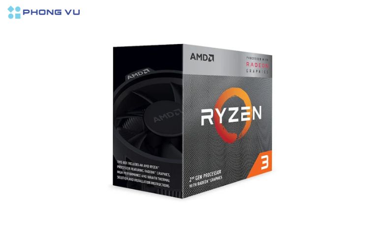 Ryzen 3 3200G với 4 nhân 4 luồng mang lại hiệu năng ổn định cho mọi tác vụ từ cơ bản đến nâng cao