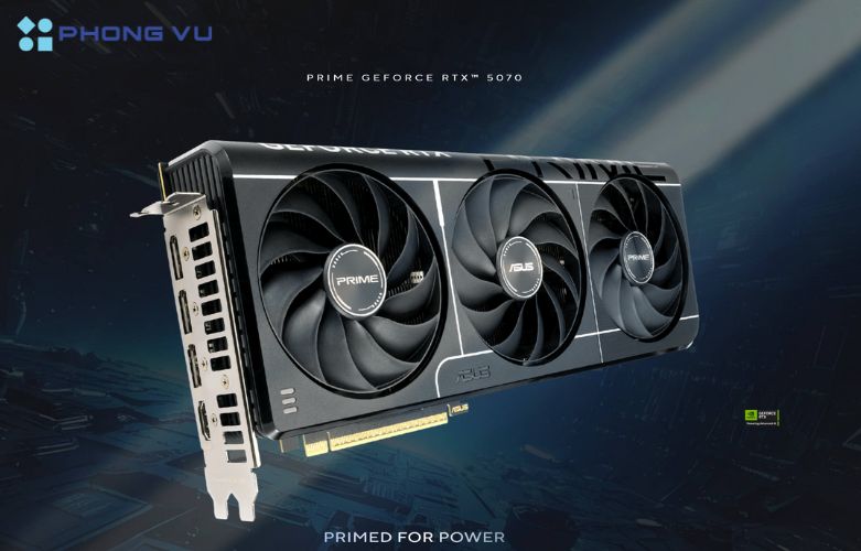 Kiến trúc Blackwell giúp card hoạt động ổn định và mạnh mẽ, đưa Card màn hình ASUS PRIME GeForce RTX™ 5070 12GB GDDR7 trở thành một trong những lựa chọn lý tưởng cho cả game thủ và nhà sáng tạo
