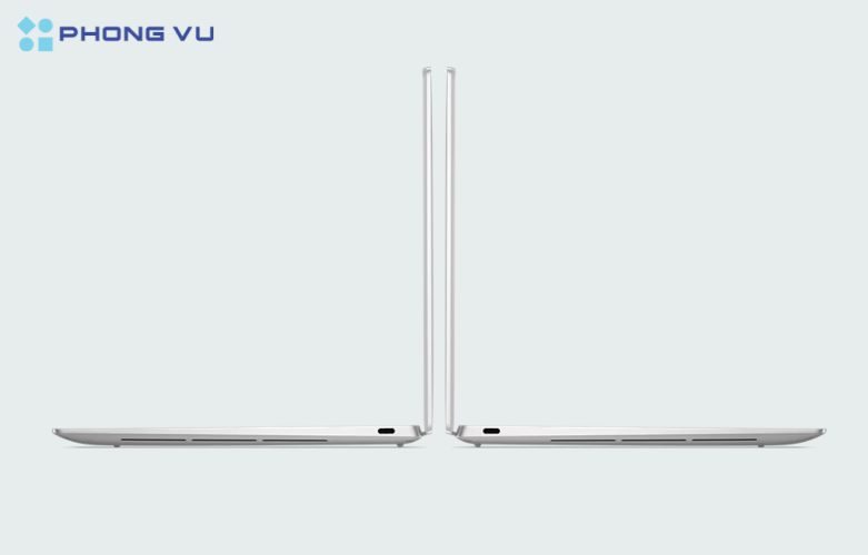 Laptop Dell XPS 9350 - PP9H1 hỗ trợ các kết nối cơ bản với cổng Thunderbolt 4 và kết nối không dây 