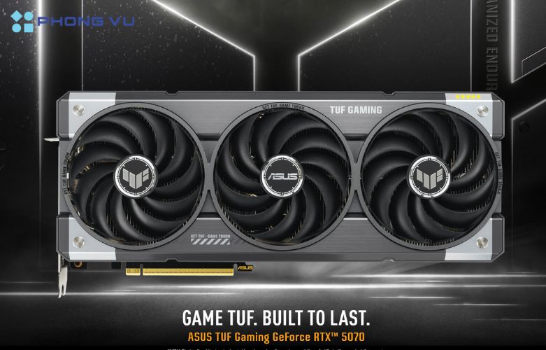 Card màn hình ASUS TUF Gaming GeForce RTX™ 5070 12GB GDDR7 OC Edition 12GB GDDR7 xử lý hình ảnh tuyệt vời, phù hợp cho việc chơi game hoặc xử lý các tác vụ đồ họa hiệu suất cao