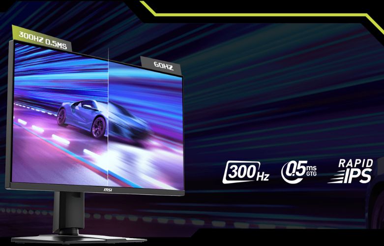 Màn hình Msi MAG 255PXF có thiết kế không viên dễ dàng mở rộng không gian hiển thị với các màn hình liền kề nhau