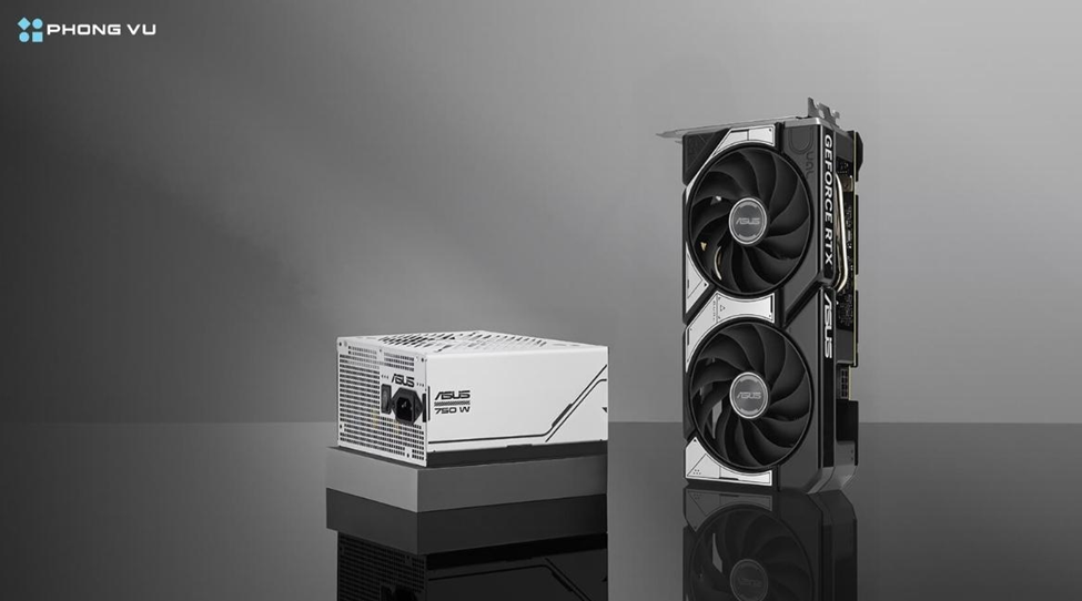 ASUS Dual GeForce RTX 5060 8GB GDDR7 OC Edition cần bộ nguồn 550W với 1 đầu nối 8-pin