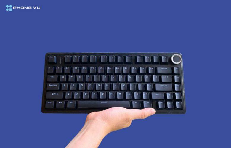 Bàn phím cơ Aula F75 Black có dây được trang bị hệ thống LED đa màu