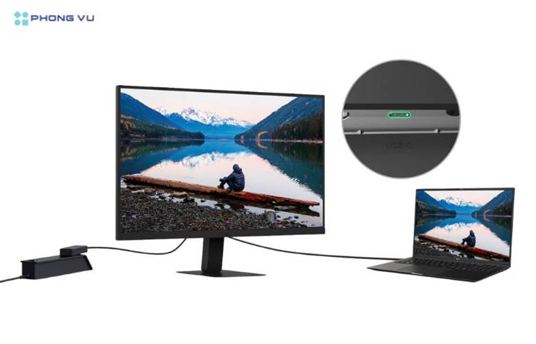 Cổng kết nối đa dạng giúp màn hình dễ dàng tương thích với nhiều thiết bị