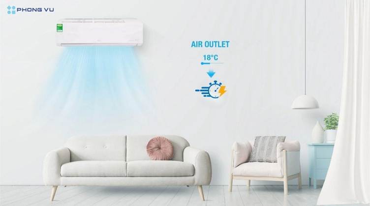 Máy lạnh treo tường một chiều với thiết kế hiện đại và thông minh