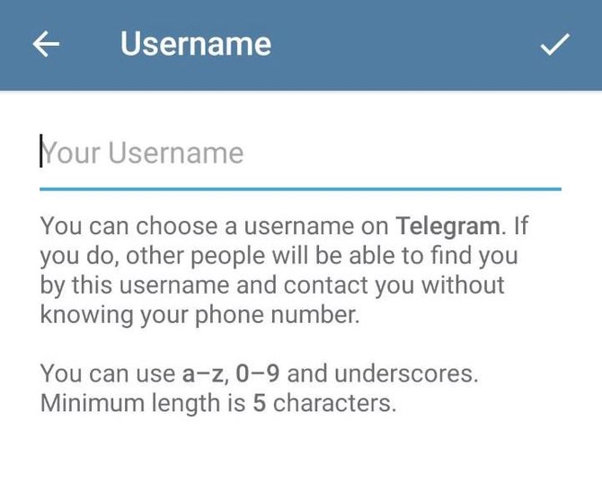 How to set a username