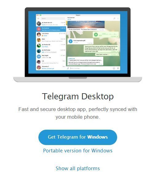 Telegram on Windows