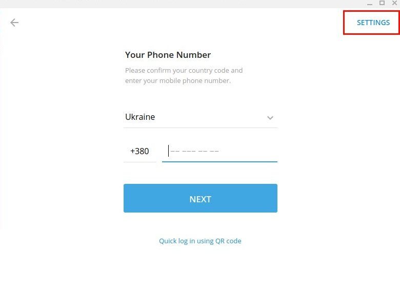 telegram login with phone number on pc