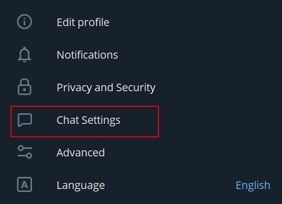 Then chat settings