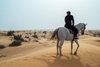 Pavel on a horse in the desert