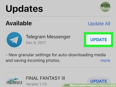 upgrade telegram