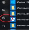 Значок "Настройки" в Windows 10
