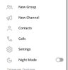 "Create group" option in the desktop version